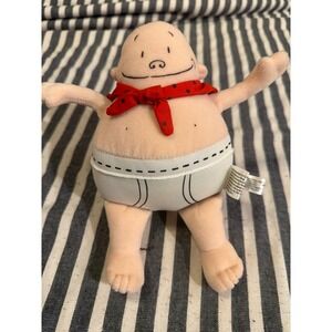 MerryMakers Captain Underpants Plush Dav Pilkey Book Character Toy 2002 Red Cape